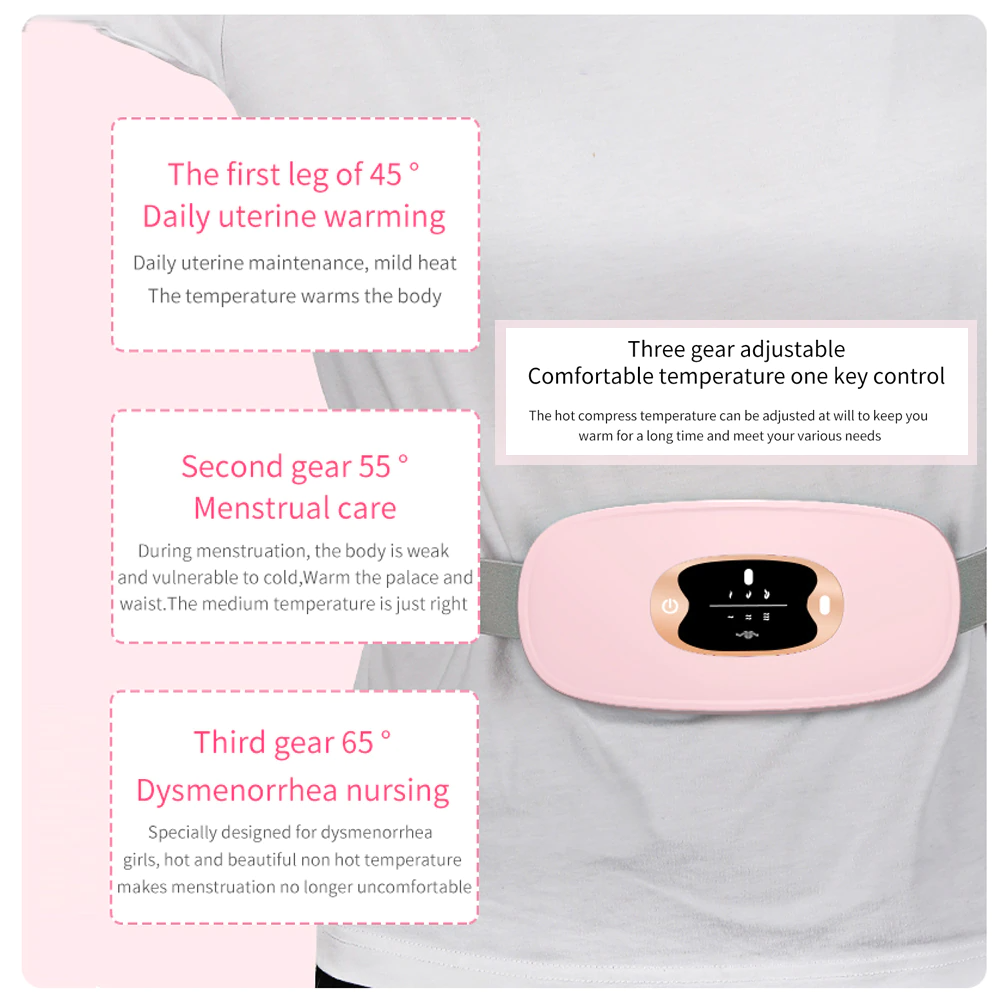 USB Heating Pad Belt for Menstrual Pain Relief & Cramps