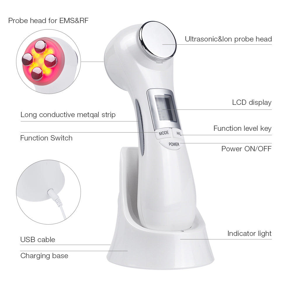 ProSkin 6-in-1 Rejuvenation Device: Lift, Tone & Glow