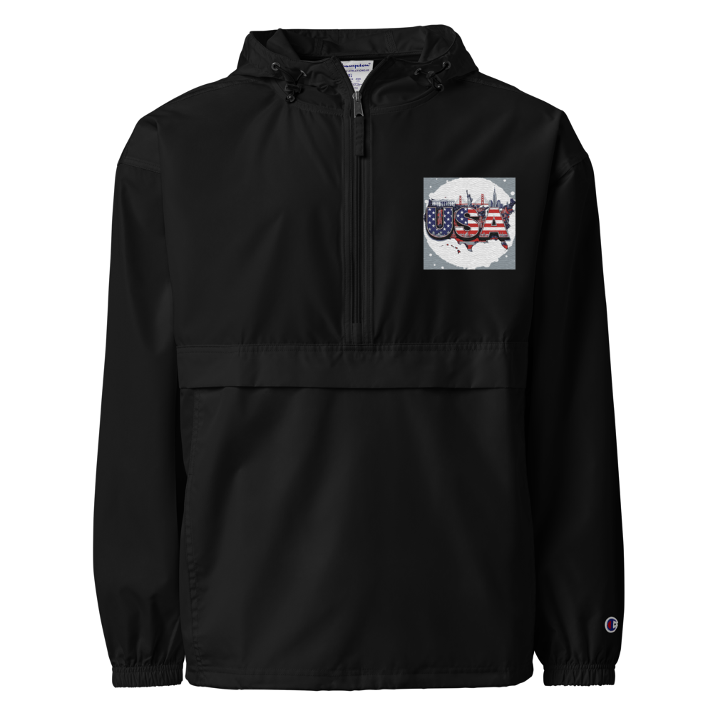 Embroidered Champion Packable Jacket