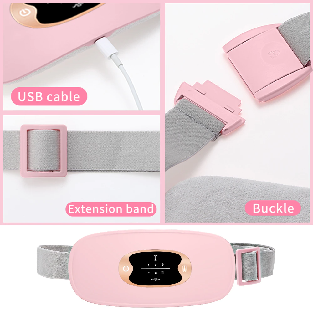 USB Heating Pad Belt for Menstrual Pain Relief & Cramps