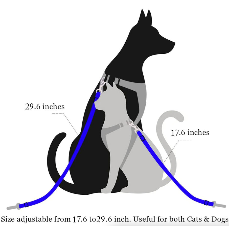 Adjustable Pet Car Seatbelt Safety Harness - 2 Pack