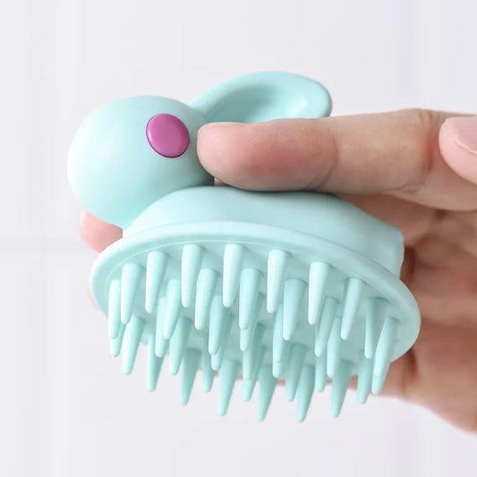 Shampoo Brush Children's Shower Brush Hair Comb Silicone Scalp Massager For Adults And Children Hair Care Shower Time