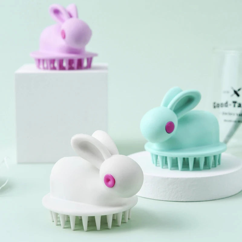 Shampoo Brush Children's Shower Brush Hair Comb Silicone Scalp Massager For Adults And Children Hair Care Shower Time
