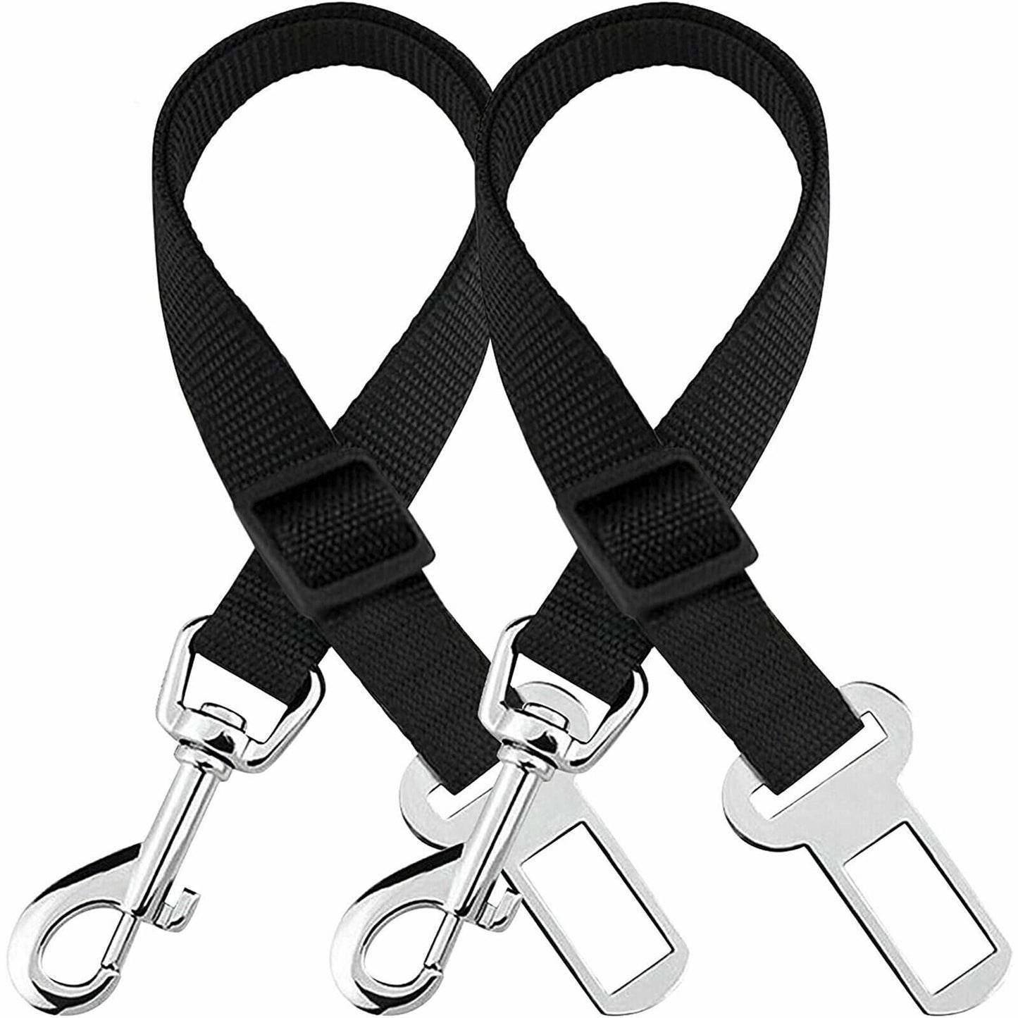 Adjustable Pet Car Seatbelt Safety Harness - 2 Pack