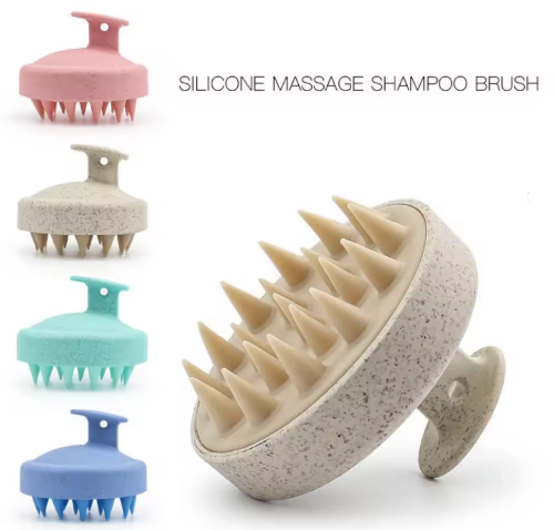 Cepillo de Shampoo con Masaje de Cuero Cabelludo - Cabello Saludable y Relajante