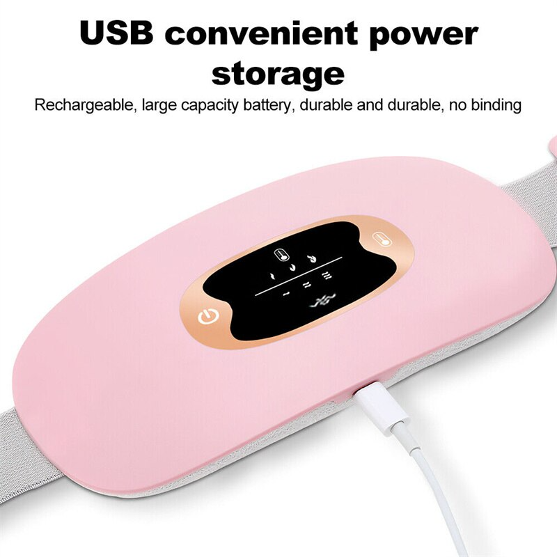 USB Heating Pad Belt for Menstrual Pain Relief & Cramps